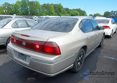 2002 Chevrolet Impala из США, поврежденный, VIN 2G1WF52E529375852